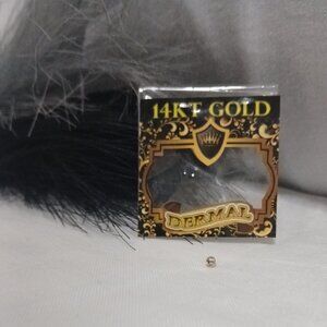 14KT Gold Dermal Top with Diamond – 2mm